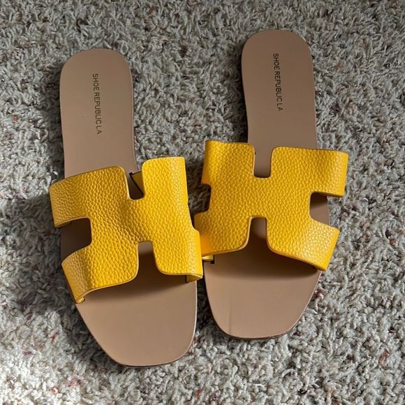 Shoe Republic LA Shoes - Shoe Republic LA Yellow Sandals